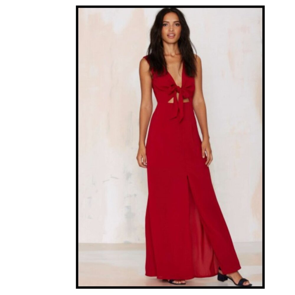 WYLDR London Chiffon All Wrapped Up Maxi Dres size Small